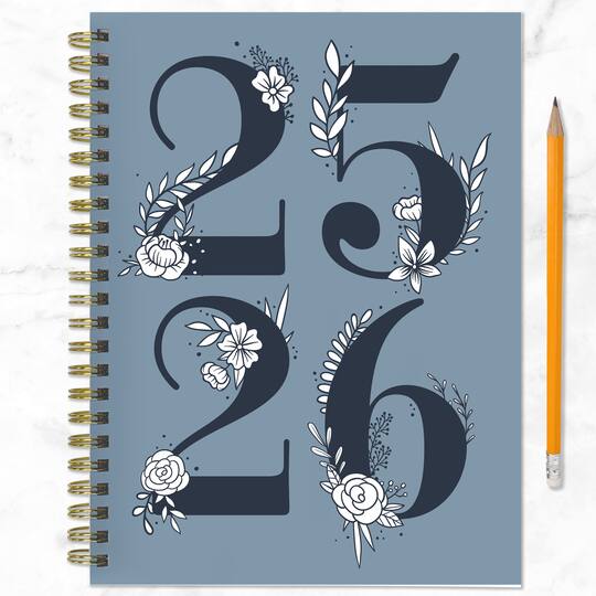 TF Publishing 2025-2026 Simply French Blue Medium Weekly/Monthly Planner
